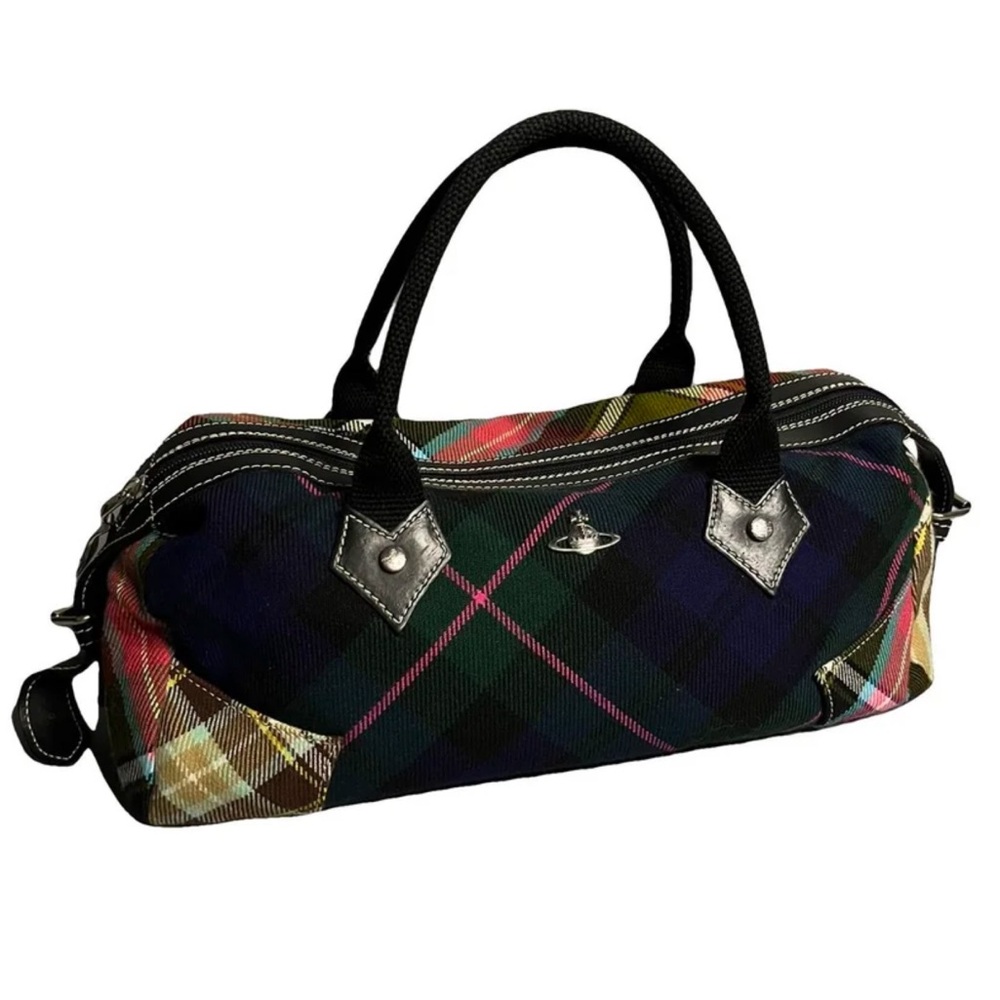 SOLD Vivienne Westwood Plaid Tweed Bowler Bag - EUC & VINTAGE RARE AF!!